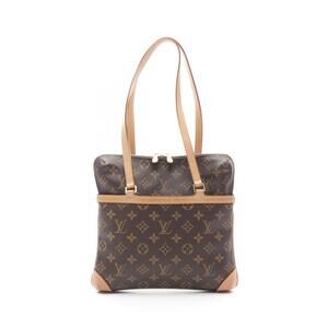 Louis Vuitton Cousin Monogram Shoulder Bag Canvas Leather Brown